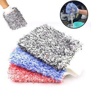 Găng Tay Rửa Xe Siêu Sợi Microfiber Cao Cấp Mềm Mại Nhẹ Nhàng Làm Sạch Xe (Màu Ngẫu Nhiên)