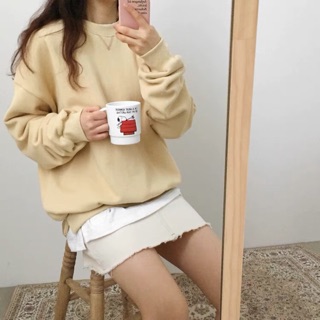 Áo nỉ trơn Hàn Quốc