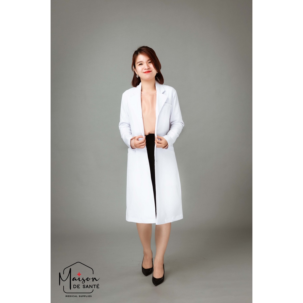 Áo Blouse Nữ Thời Trang Tay Dài Cao Cấp - Đồng Phục Bác Sĩ, Dược Sĩ - ESMÉE Maison de Santé
