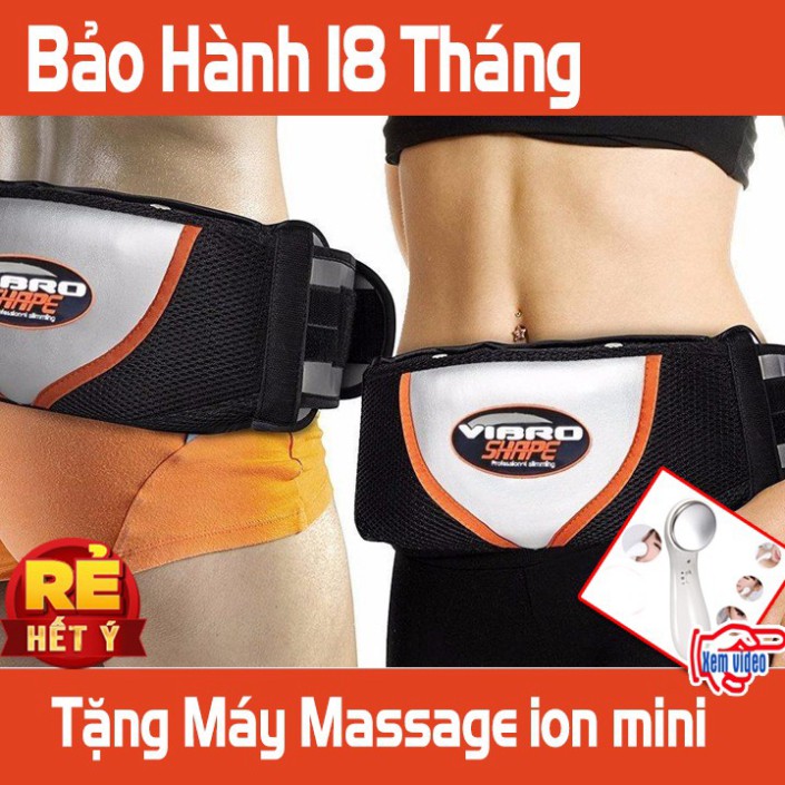 Đai đeo bụng Đai rung nóng massage đánh tan mỡ bụng giảm mỡ bụng . .