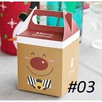 NOV13_Hộp đựng quà, bánh hình NOEL 10x9x9cm