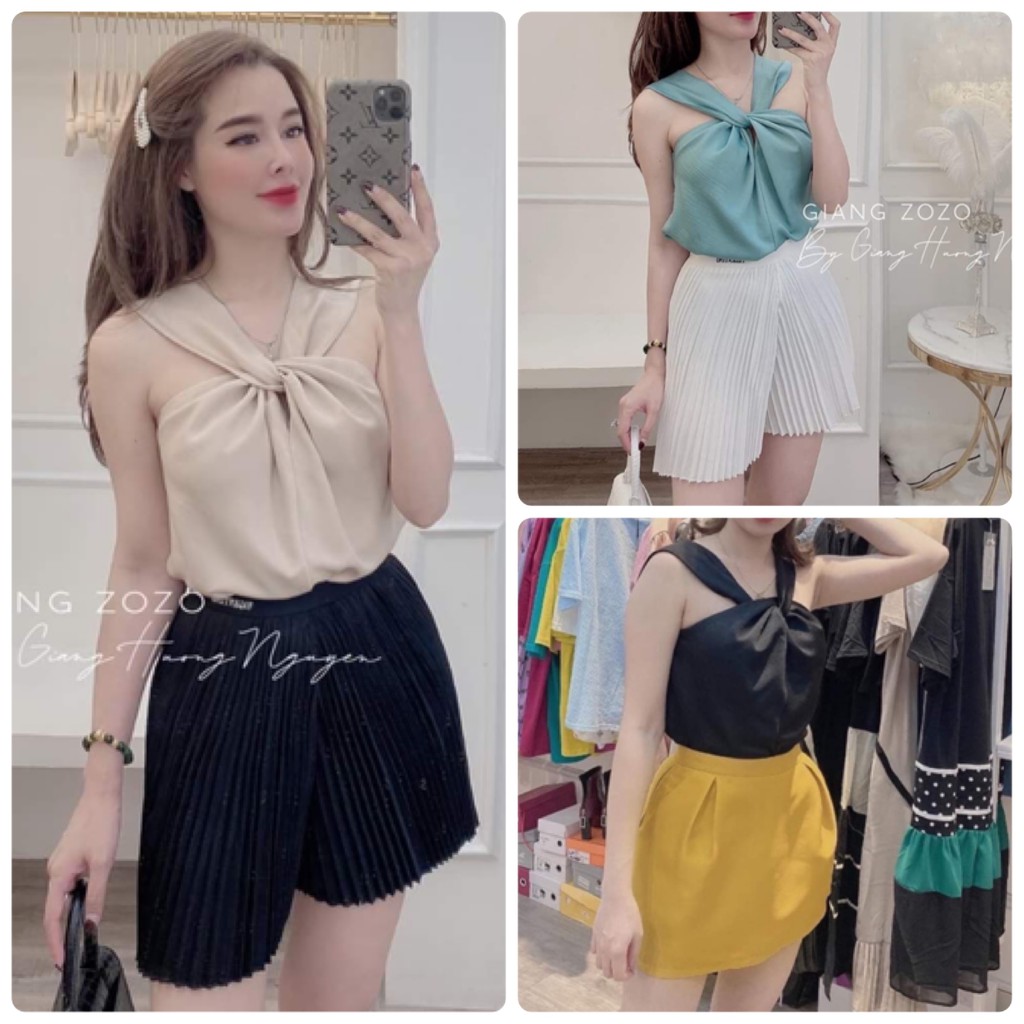 ÁO LỤA XOẮN NGỰC