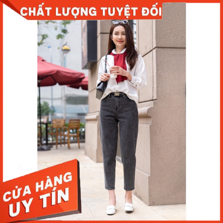 Quần jean nữ baggy đen khói Yody cao cấp trẻ trung năng động - QJN3126 - SIÊU HOT