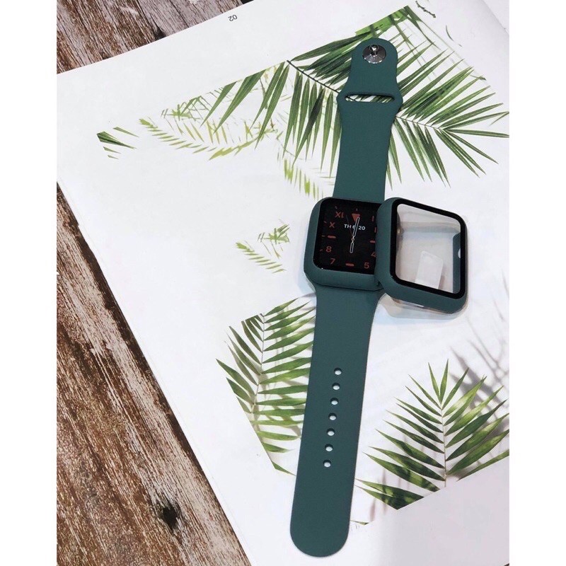 Combo siêu hot gồm bảo vệ + kính và dây đeo apple watch cho apple watch series 1,2,3,4,5 size 38,40,42,44mm