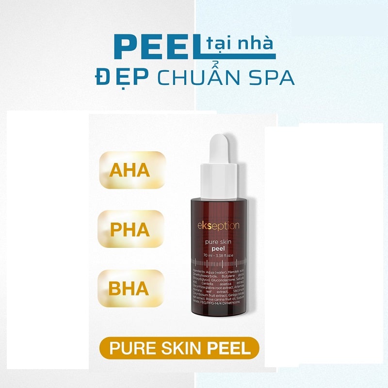 Tinh chất peel da Ekseption Pure skin 70ml kiểm soát bã nhờn, giảm mụn