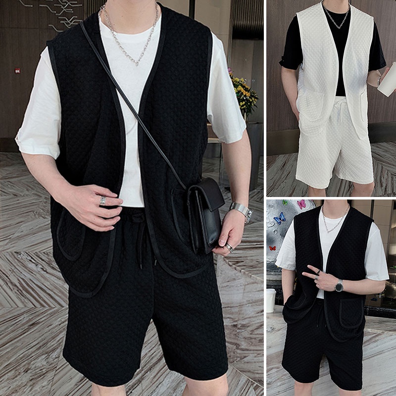 Set Áo Thun Sát Nách + Quần Short Thời Trang Mùa Hè Cho Bé