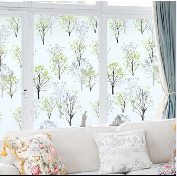 DECAL 1M PVC giấy dán kính mờ ( KHỔ 45CM ) – CÂY XANH KK047 | BigBuy360 - bigbuy360.vn