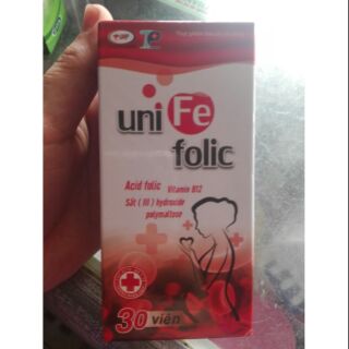 Uni Fe Folic - bổ máu ngăn ngừa dị tật thai nhi