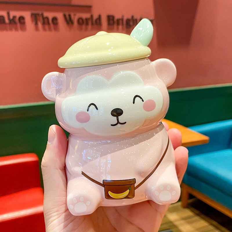 Ly hình KHỈ dễ thương, ly cặp đôi, quà tặng