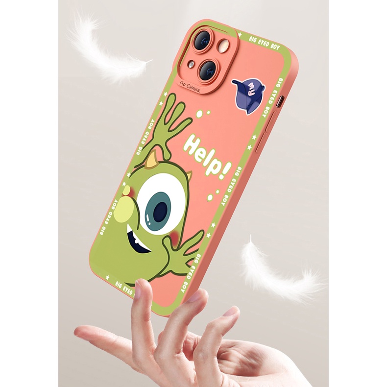 Ốp Điện Thoại Cạnh Vuông In Hình Quái Vật Mike Sullivan Cho Samsung Galaxy S22 Plus Note 20 Ultra S21 FE S20