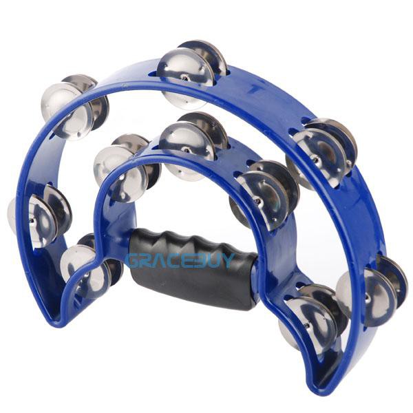 Trống Cầm Lắc Tay Half Moon Tambourine Woim 19-TBR Màu Xanh Dương - HÀNG CÓ SẴN