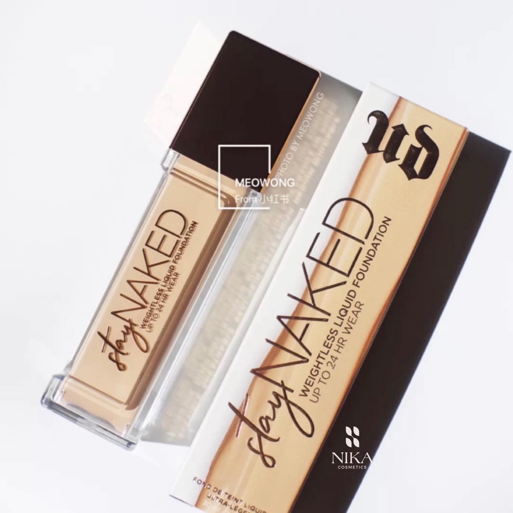 Kem nền Urban Decay Stay Naked Weightless Liquid Foundation mỏng nhẹ tự nhiên