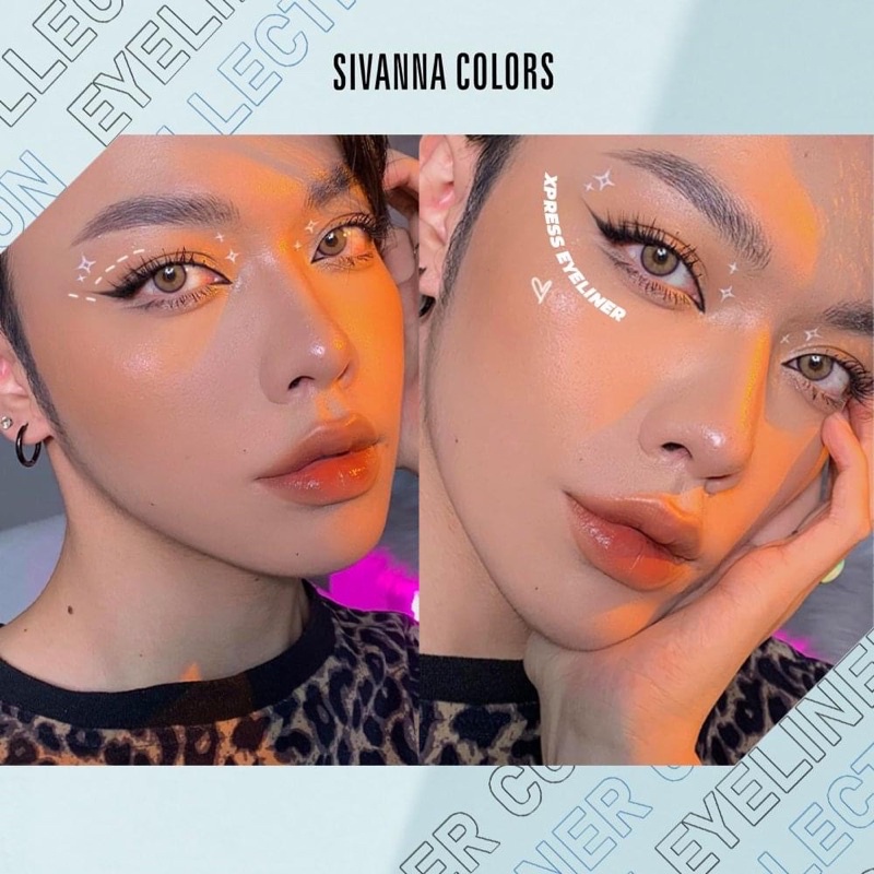 Bút kẻ mắt nước Sivanna Chính Hãng chống thấm nước lâu trôi Xpress Eyeliner Rose Cat