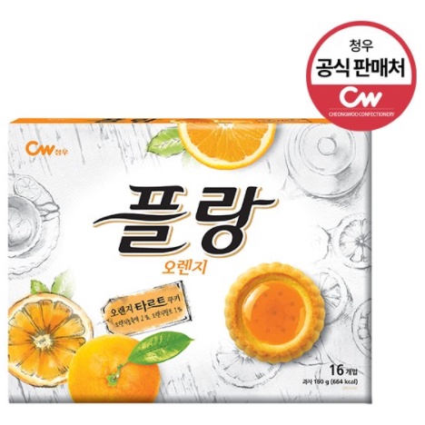 [CW] BÁNH FLAN CAM 160G - [청우] 플랑 오렌지 160G