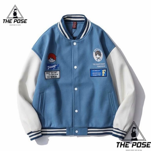 Áo Khoác Nỉ Bomber Unisex IN DINER Ulzzang Nam Nữ Form Rộng Jacket Chống Nắng THE POSE | BigBuy360 - bigbuy360.vn