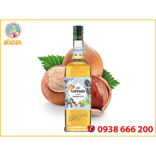 SIRO GIFFARD HẠT DẺ 1L - GIFFARD HAZELNUT SYRUP