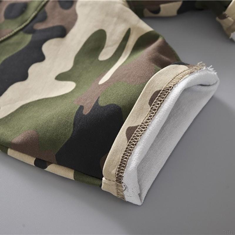 Quần yếm họa tiết camo cho bé