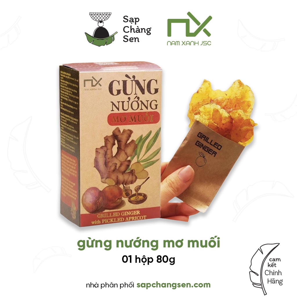 Trái cây sấy (Nam Xanh) | gừng, tắc, mơ, xoài, nghệ, mật ong