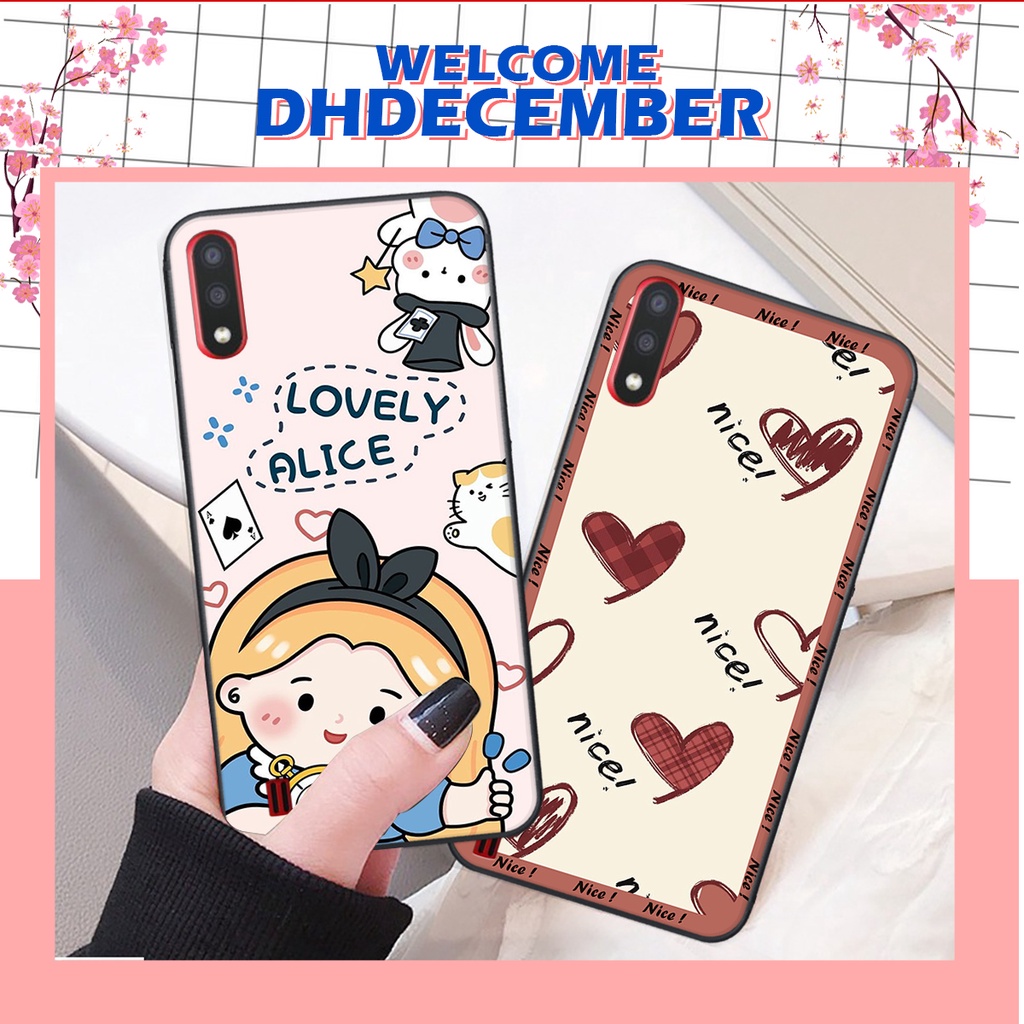 Ốp lưng Samsung Galaxy A01 in hình nice, good luck happy ốp xinh viền dẻo đẹp chất
