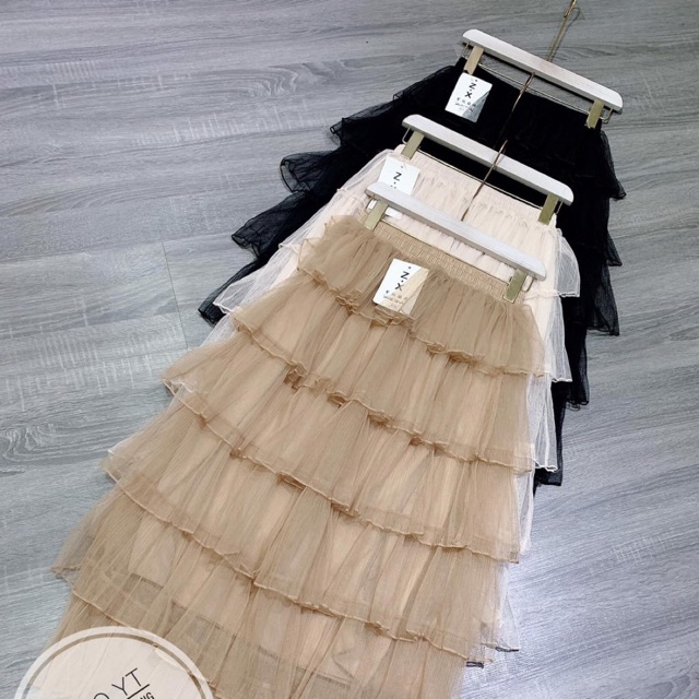 [ Mã FAGREEN55 giảm 10% tối đa 30K đơn 99K] Chân váy xếp ly tầng dành cho nữ
