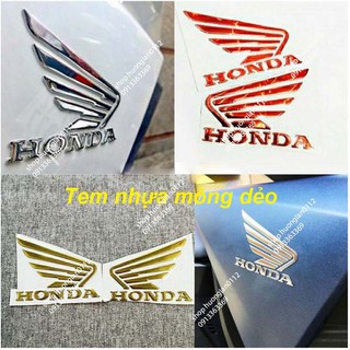 Tem Honda Cánh Chim xe máy ( giá 1 cặp / 2 cánh )