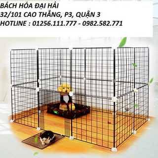 Chuồng  chó mèo lắp ghép đa năng , chuồng cho Alaska, Husky ,chuồng chó 20 tấm lưới sắt tĩnh điện