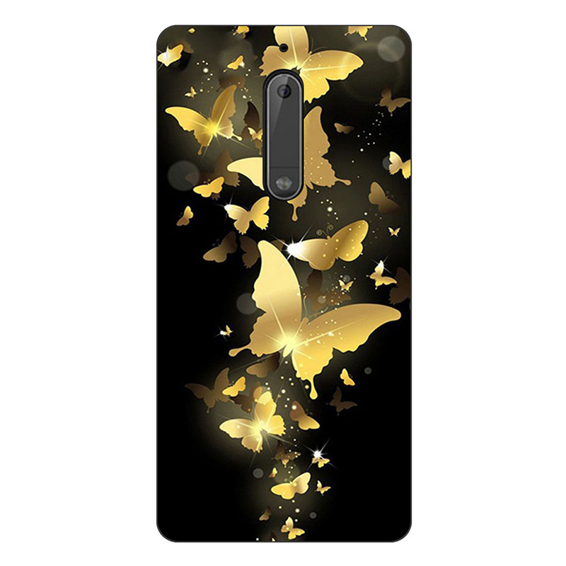 Ốp Lưng Silicone Tpu Họa Tiết Hình Chú Mèo Thời Trang Cho Nokia 5 Nokia5