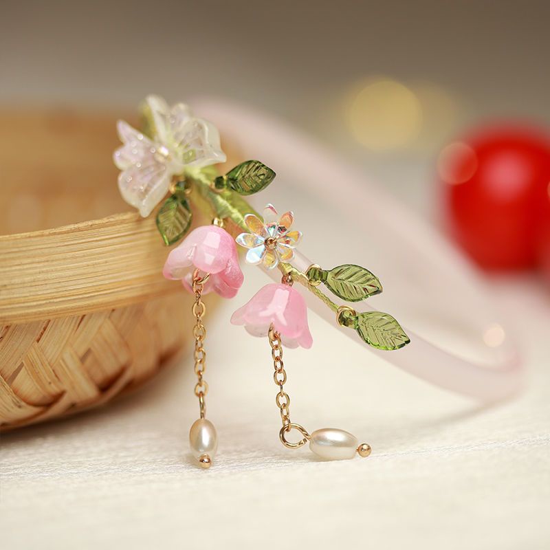 Vòng Đeo Tay Màu Tráng Men Tua Rua Phong Cách Cổ Điển