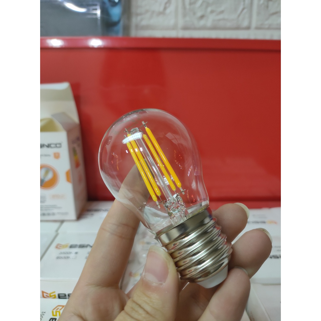 Bóng đèn led Edison G45 Esnco ánh sáng vàng 4w siêu đẹp