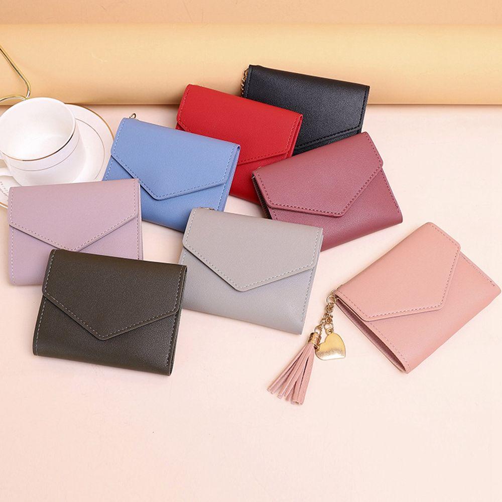 Ví Da PU Đựng Tiền / Thẻ Thiết Kế Xinh Xắn Thời Trang Cho Học Sinh