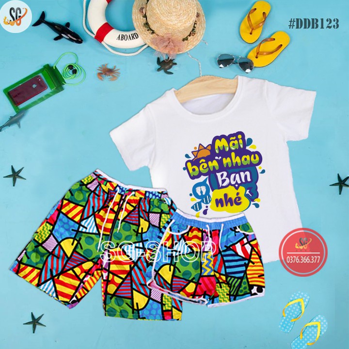 Bộ Đồ Đi Biển Cao Cấp - Áo & Quần Đủ Size (DDB123) Áo thun giá sỉ