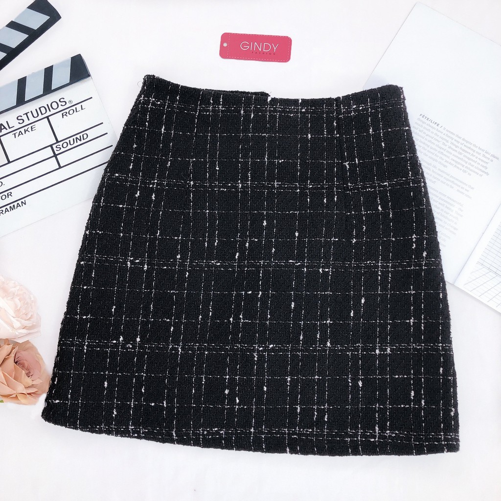 Chân Váy ngắn GINDY cúc lệch thời trang phong cách trẻ trung hàng thiết kế V20004 | BigBuy360 - bigbuy360.vn