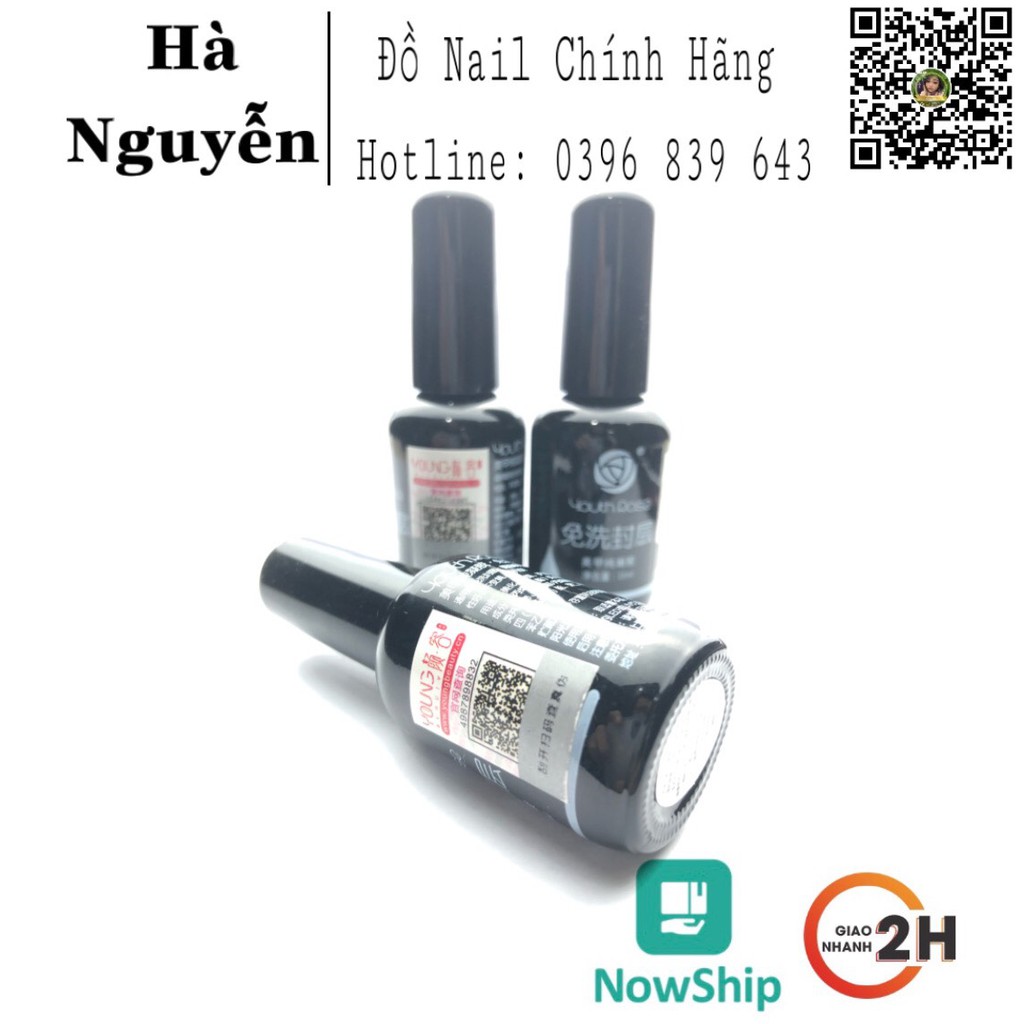 [ HÀNG CHÍNH HÃNG] DUNG DỊCH TOP COAT HOA HỒNG - TOP BÓNG