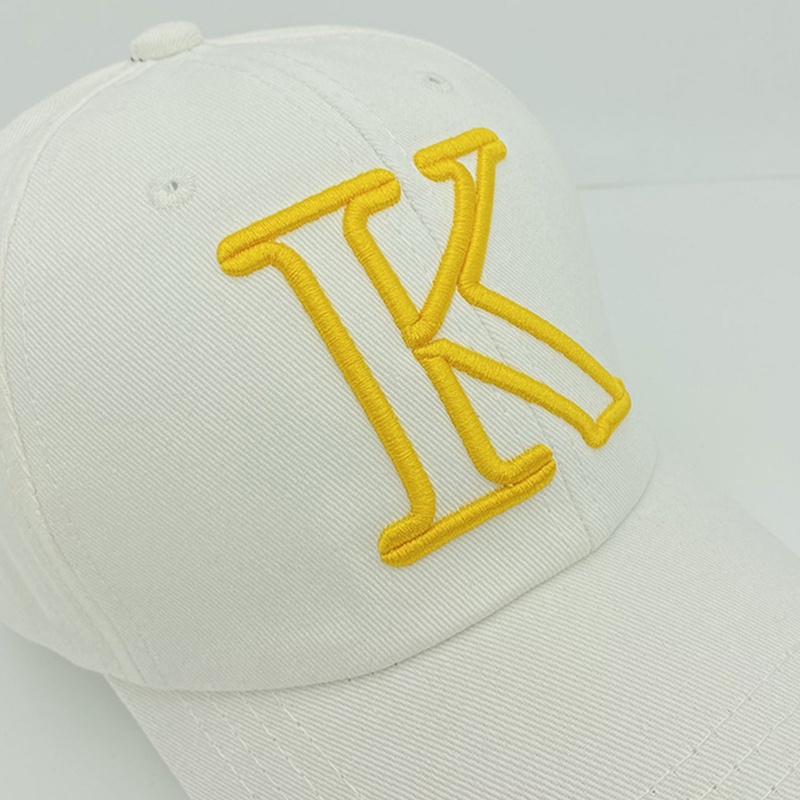 Mũ Lưỡi Trai Thêu Chữ K Phong Cách Retro 10MK