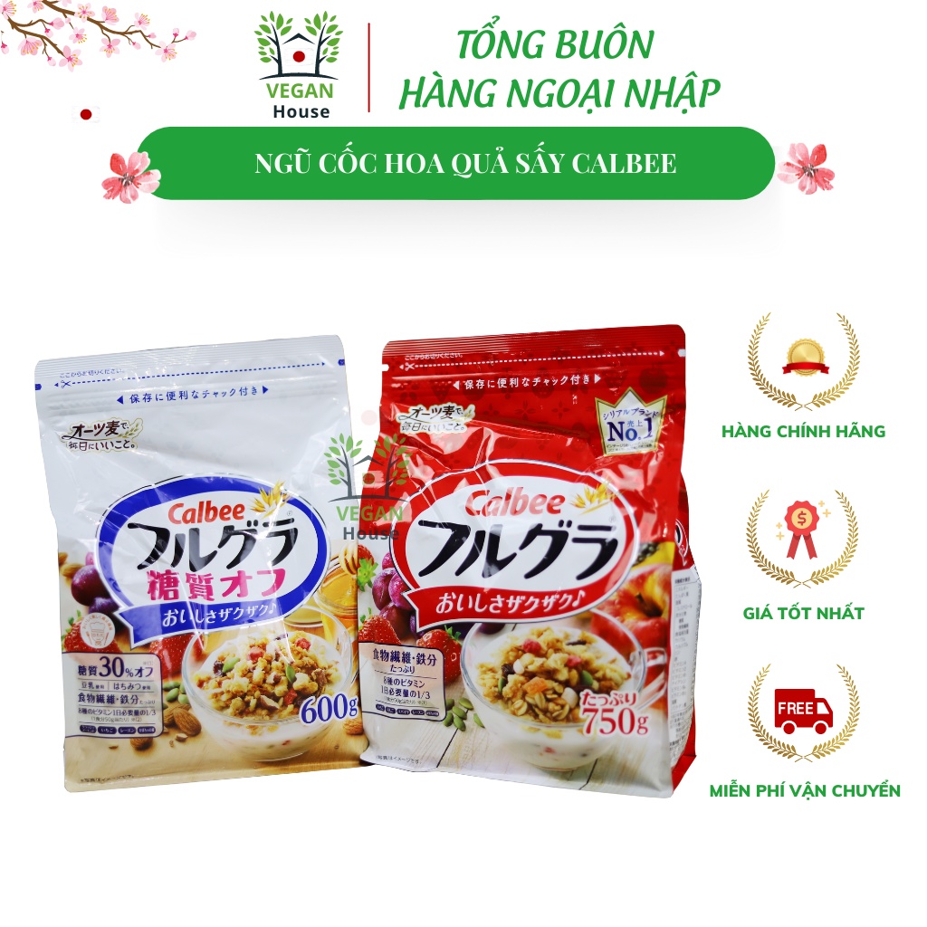 Ngũ cốc hoa quả sấy khô Calbee Nhật Bản