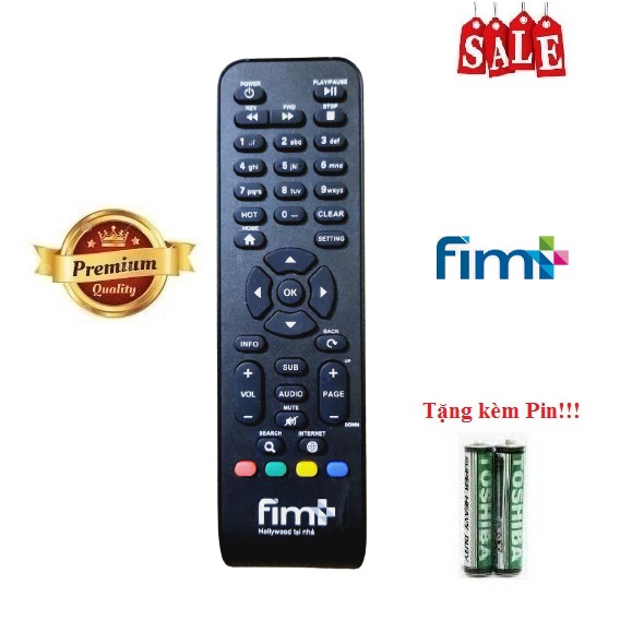 Remote Điều Khiển Đầu Truyền Mặt Đất Fim+_ Hàng loại tốt Tặng kèm Pin!!!