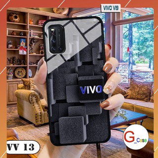Ốp lưng Vivo V19 - lưng kính in logo hãng điện thoại