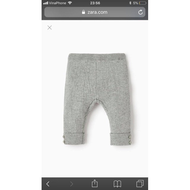 Quần len Zara cho bé nhí