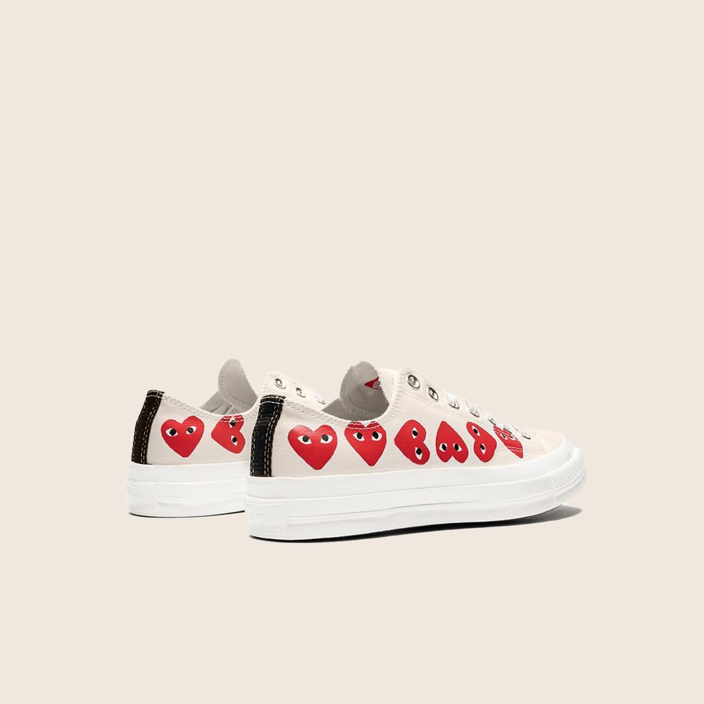 Giày Conversee [𝐂𝐇𝐈́𝐍𝐇 𝐇𝐀̃𝐍𝐆] Play Converse Low Multi Heart Sneaker