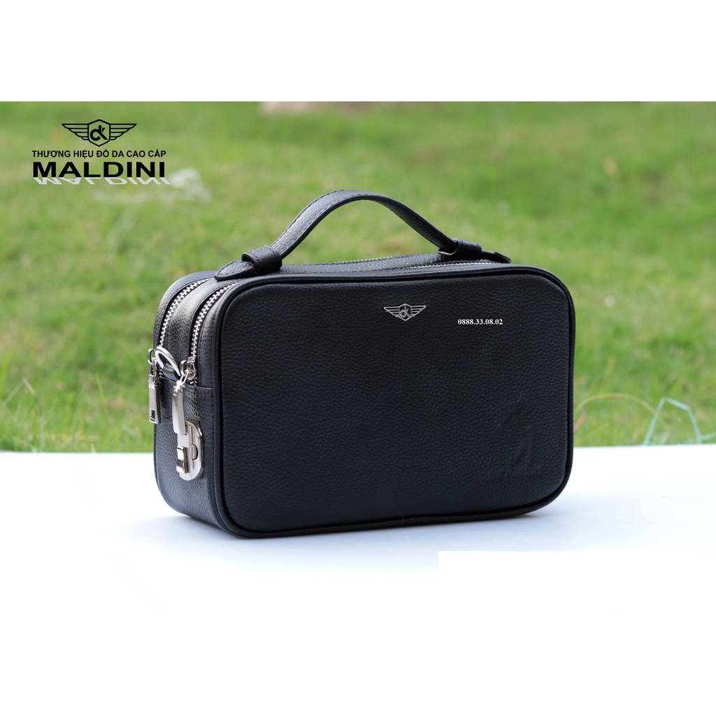 Túi cầm tay Golf Maldini Mẫu Mới - da thật 100% - - Có Khóa Số