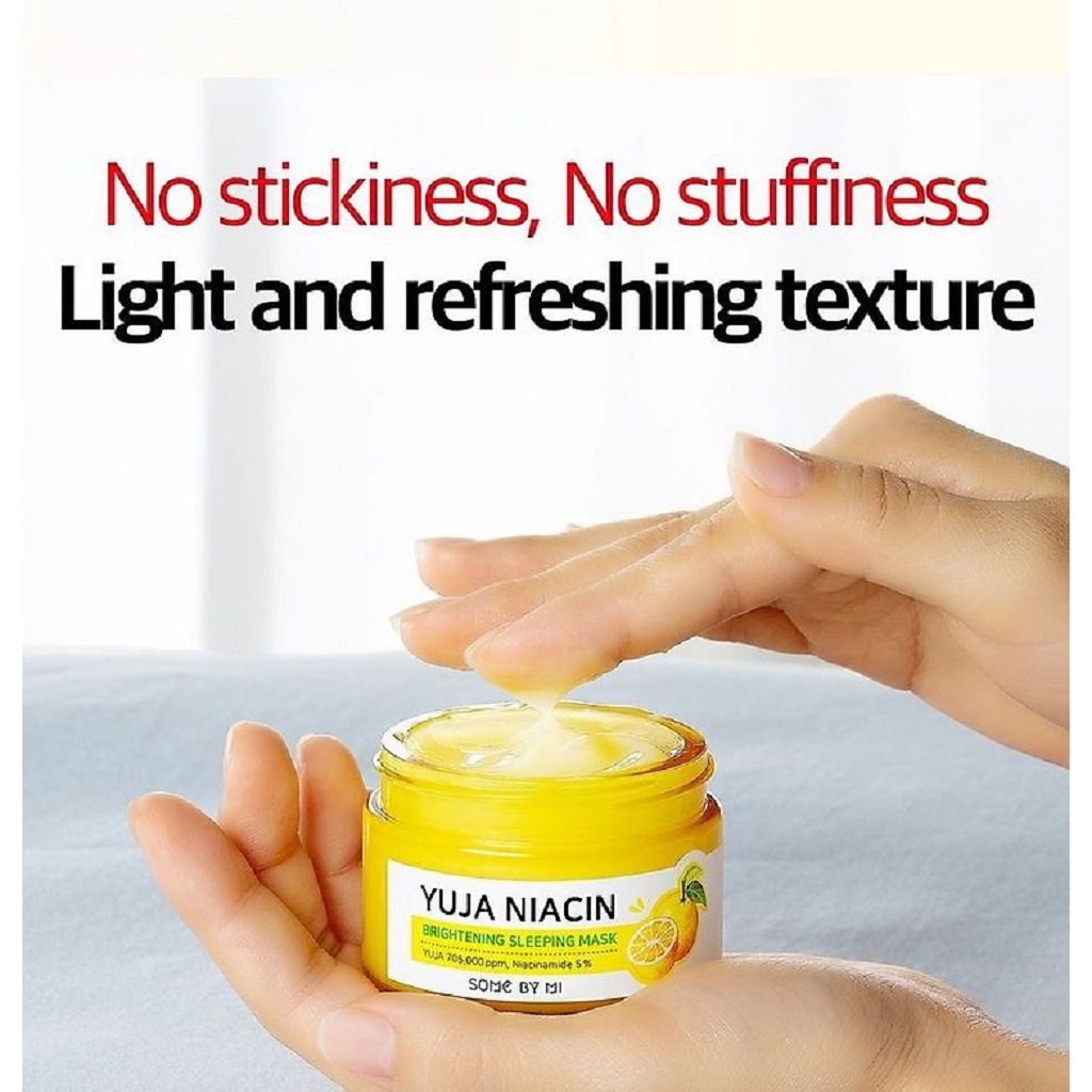 Mặt Nạ Ngủ Dưỡng Trắng Sáng Da Some By Mi Yuja Niacin 30 Days Miracle Brightening Sleeping Mask 60g