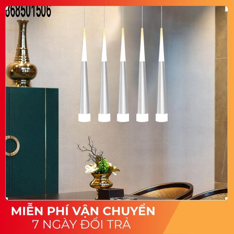 *Bảo hành 1 năm* Đèn thả trần, đèn thả led bàn ăn 5 led màu vàng trang trí bàn ăn, phòng bếp