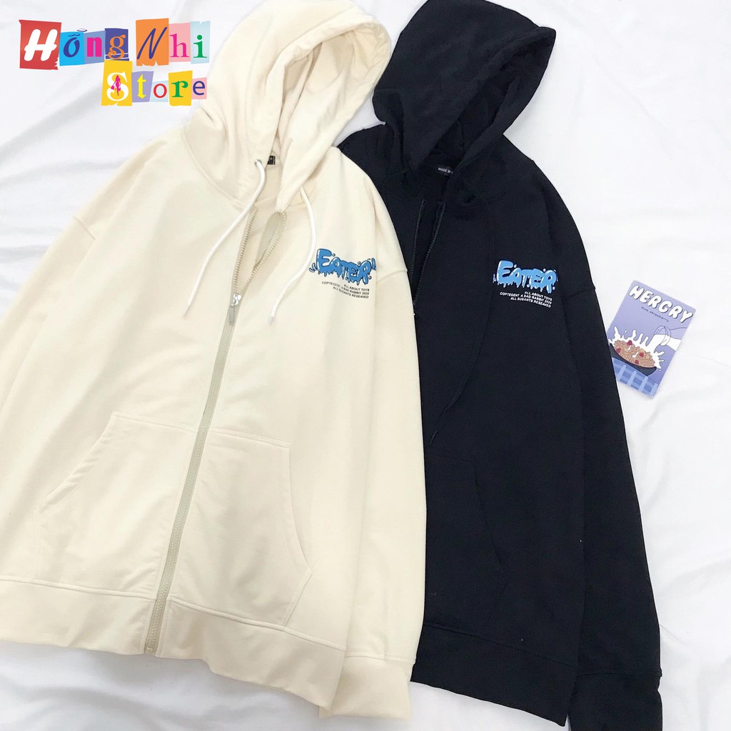 Áo Hoodie Zip In Hình Thỏ Hồng 2 Dáng Rộng - Khoác Hoodie Dây Kéo In Hình Unisex - MM | BigBuy360 - bigbuy360.vn