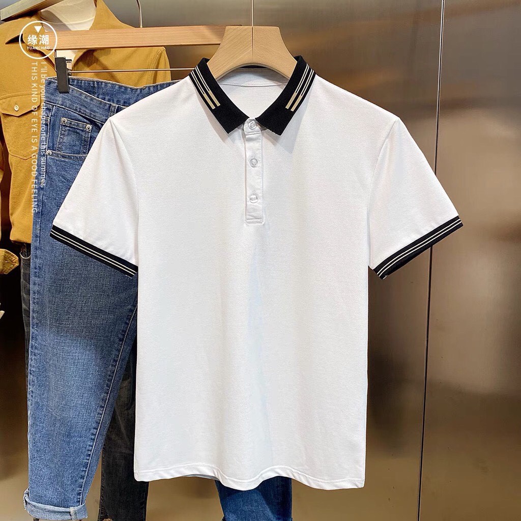 Áo thun Polo nam cổ bẻ GIZA vải cotton cá sấu, chuẩn form, lịch lãm