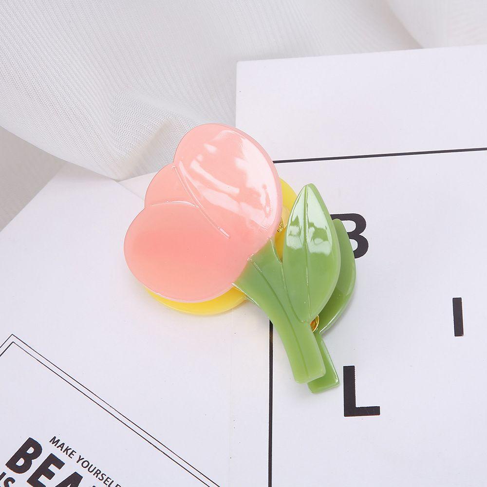 Kẹp Tóc Hình Hoa Tulip Phong Cách Vintage Thanh Lịch Cho Nữ