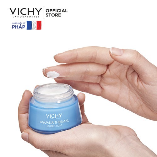 [Mã COSACD20 giảm 10% đơn 600K] Kem dưỡng ẩm cấp nước cho da căng mịn Vichy Aqualia Thermal Rehydrating CreamLight 50ml