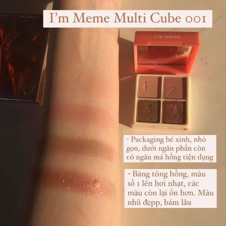 Bảng Phấn Mắt Và Má Hồng 2in1 I’m Meme I’m Multi Cube