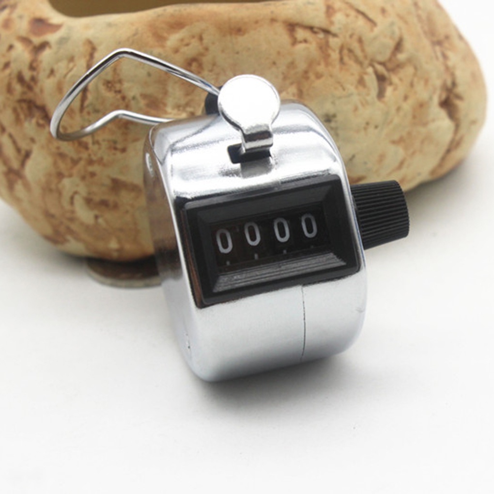 Bộ đếm thủ công chữ số dạng bấm cầm tay bằng crom cho người chơi golf