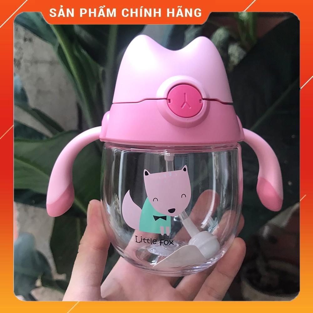 Bình uống nước cho bé có dây đeo tặng kèm vệ sinh ống hút