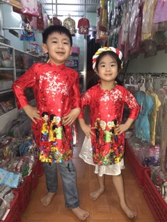 Áo dài đoàn viên - Bé trai